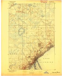 Duluth 1895 topographic map preview