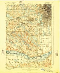 Minneapolis 1901 topographic map thumbnail
