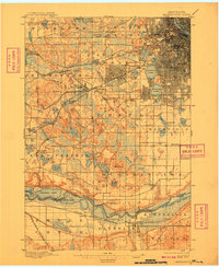 Minneapolis 1901 topographic map thumbnail