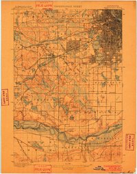 Minneapolis 1901 topographic map thumbnail
