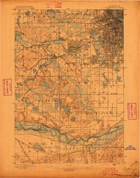 Minneapolis 1896 topographic map thumbnail