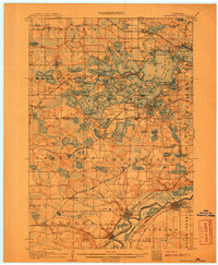 Minnetonka 1907 topographic map thumbnail