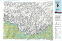 Basswood Lake topographic map thumbnail