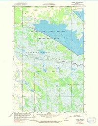 Caribou NE 1966 topographic map thumbnail