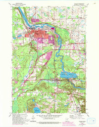 Cloquet 1954 topographic map thumbnail