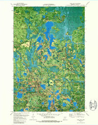Coon Lake 1970 topographic map thumbnail