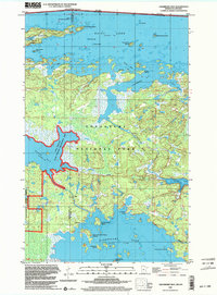 Cranberry Bay 1999 topographic map thumbnail