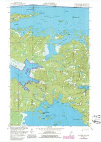 Cranberry Bay 1969 topographic map thumbnail
