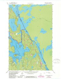 Crane Lake 1963 topographic map thumbnail