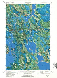Dora Lake 1971 topographic map thumbnail
