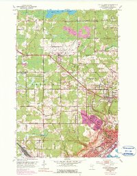 Duluth Heights 1953 topographic map thumbnail