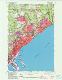 Duluth 1953 topographic map preview
