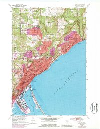 Duluth 1953 topographic map preview