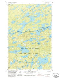 Ensign Lake East 1981 topographic map thumbnail