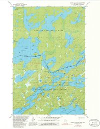 Ensign Lake West 1981 topographic map thumbnail