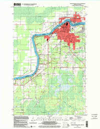 International Falls 1999 topographic map thumbnail