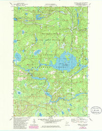 Isabella Lake 1981 topographic map thumbnail