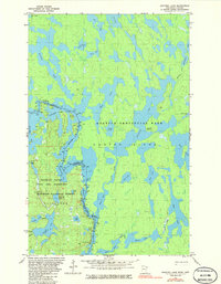 Jackfish Lake 1981 topographic map thumbnail