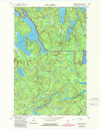 Johnson Lake 1967 topographic map thumbnail