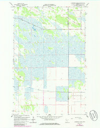 Juneberry Ridge 1966 topographic map thumbnail