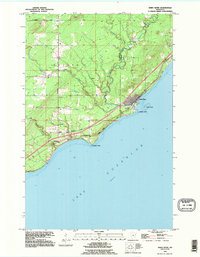 Knife River 1992 topographic map thumbnail