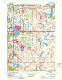 Lake Elmo 1967 topographic map thumbnail