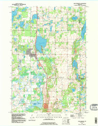 Lake Fremont 1991 topographic map thumbnail