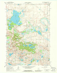 Lake Johanna 1967 topographic map thumbnail