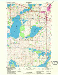 Lake Mary 1966 topographic map thumbnail