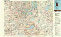 Lake Minnewaska 1986 topographic map thumbnail