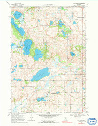 Lake Simon 1968 topographic map thumbnail