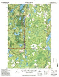 Lawrence Lake West 1996 topographic map thumbnail