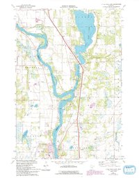 Little Rock Lake 1974 topographic map thumbnail