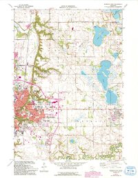 Mankato East 1974 topographic map thumbnail