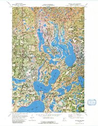 Mantrap Lake 1972 topographic map thumbnail