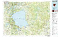 Mille Lacs Lake topographic map thumbnail