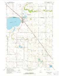 Minnesota Lake 1967 topographic map thumbnail