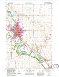 Montevideo 1965 topographic map preview