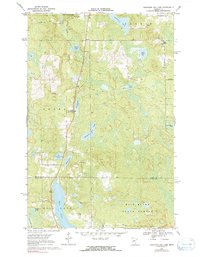 Mountain Ash Lake 1970 topographic map thumbnail