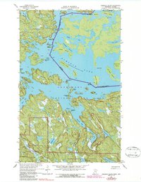 Namakan Island 1967 topographic map thumbnail