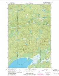 Nett Lake NE 1969 topographic map thumbnail