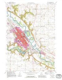 New Ulm 1992 topographic map thumbnail