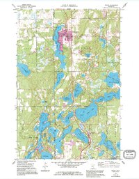 Nisswa 1959 topographic map thumbnail