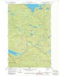 Northern Light Lake 1959 topographic map thumbnail