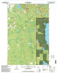 Northome South 1996 topographic map thumbnail