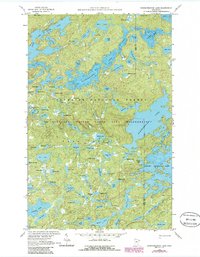 Ogishkemuncie Lake 1959 topographic map thumbnail