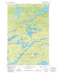 Ojibway Lake 1981 topographic map thumbnail