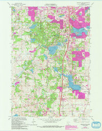 Orchard Lake 1974 topographic map thumbnail