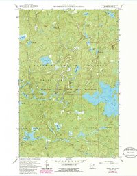 Perent Lake 1960 topographic map thumbnail