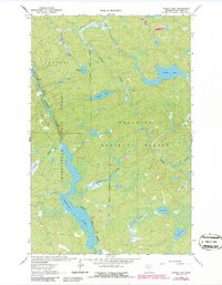Picket Lake 1963 topographic map thumbnail